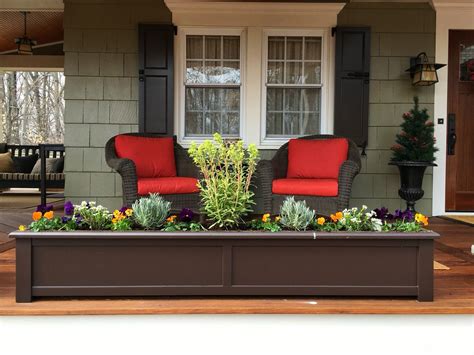 decorative metal on front porch of house|flower boxes for porch.